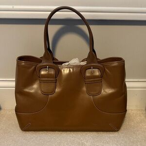 Cole Haan Tan Leather Tote Bag